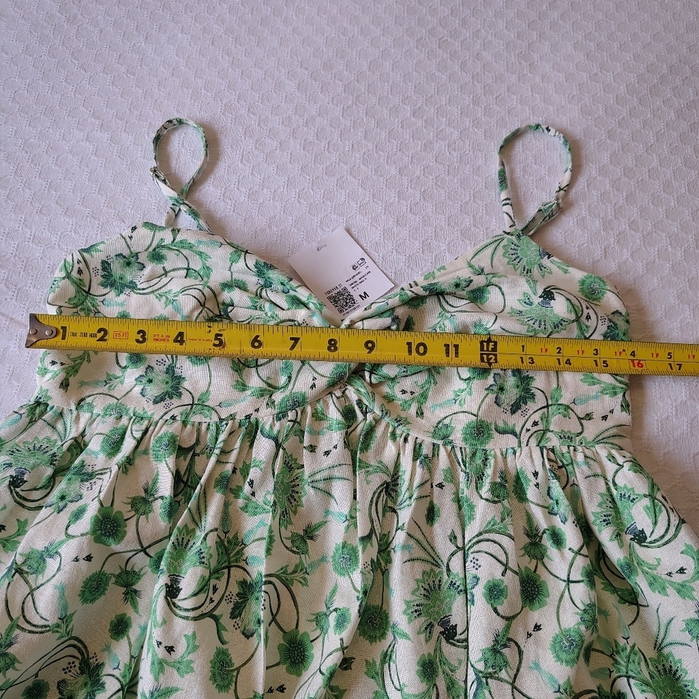 Forever 21 Green Floral Maxi Dress Size M - Picture 3 of 6